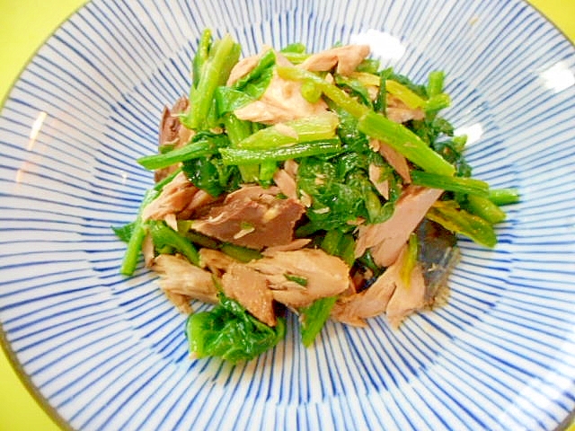 ほうれん草となまり節の辛子しょうゆ和え