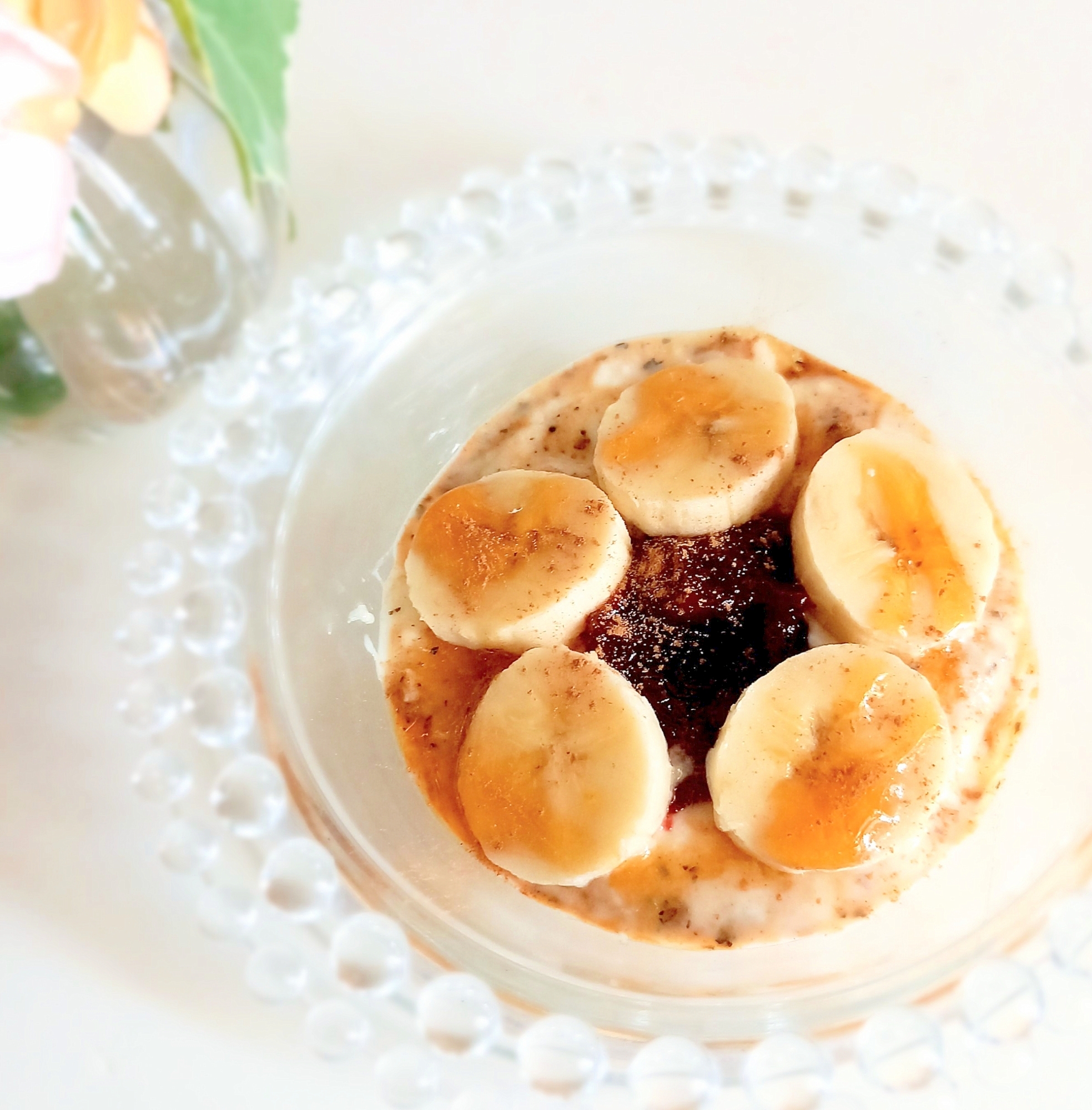 美活しましょᕷ*ジャムとバナナのヨーグルトꕤ୭*