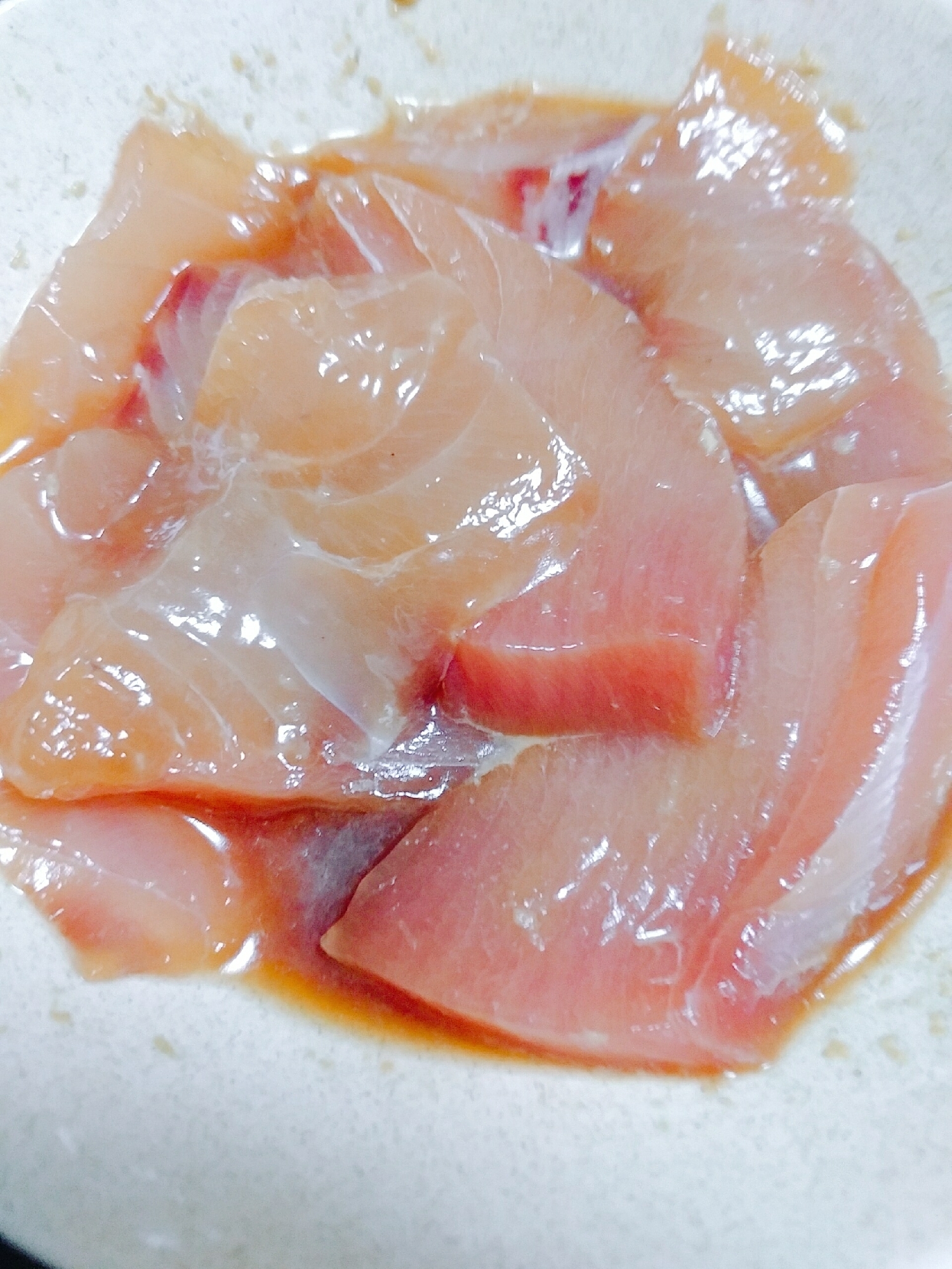 マグロのトロとワラサの漬け レシピ 作り方 By やっすん 楽天レシピ