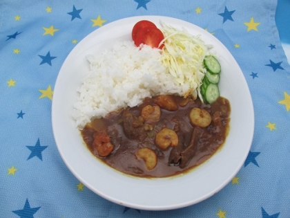 海老カレーセット