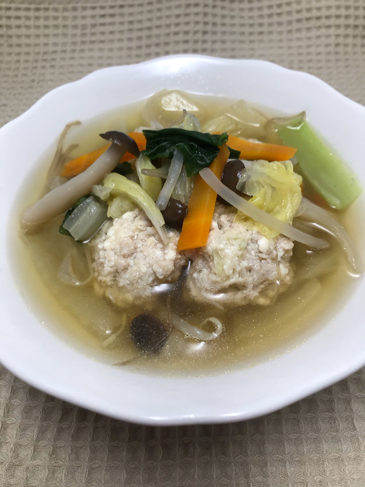 ふわふわ柔らか！鶏だんごスープ