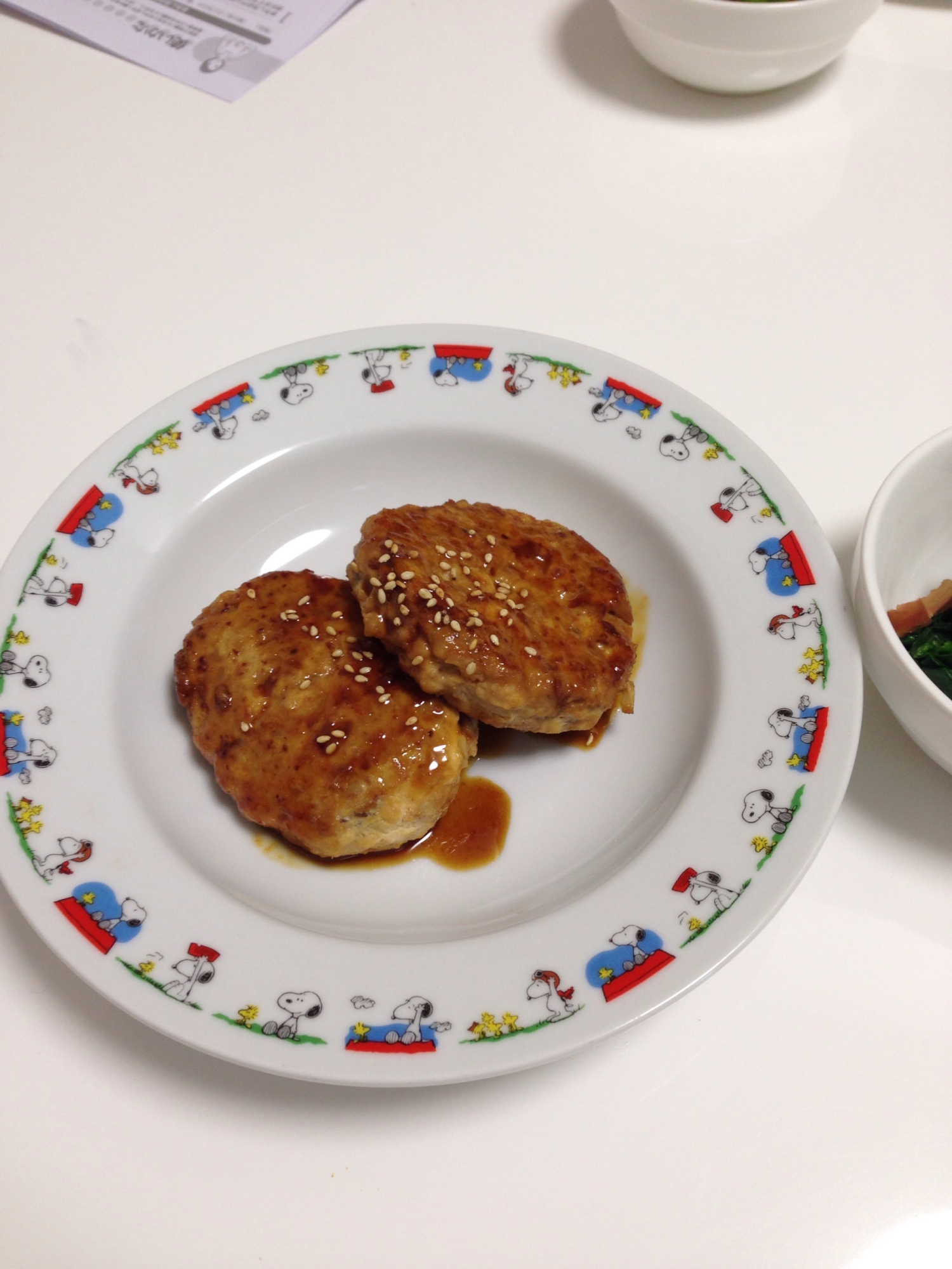 イワシ入り☆鶏の照り焼きハンバーグ