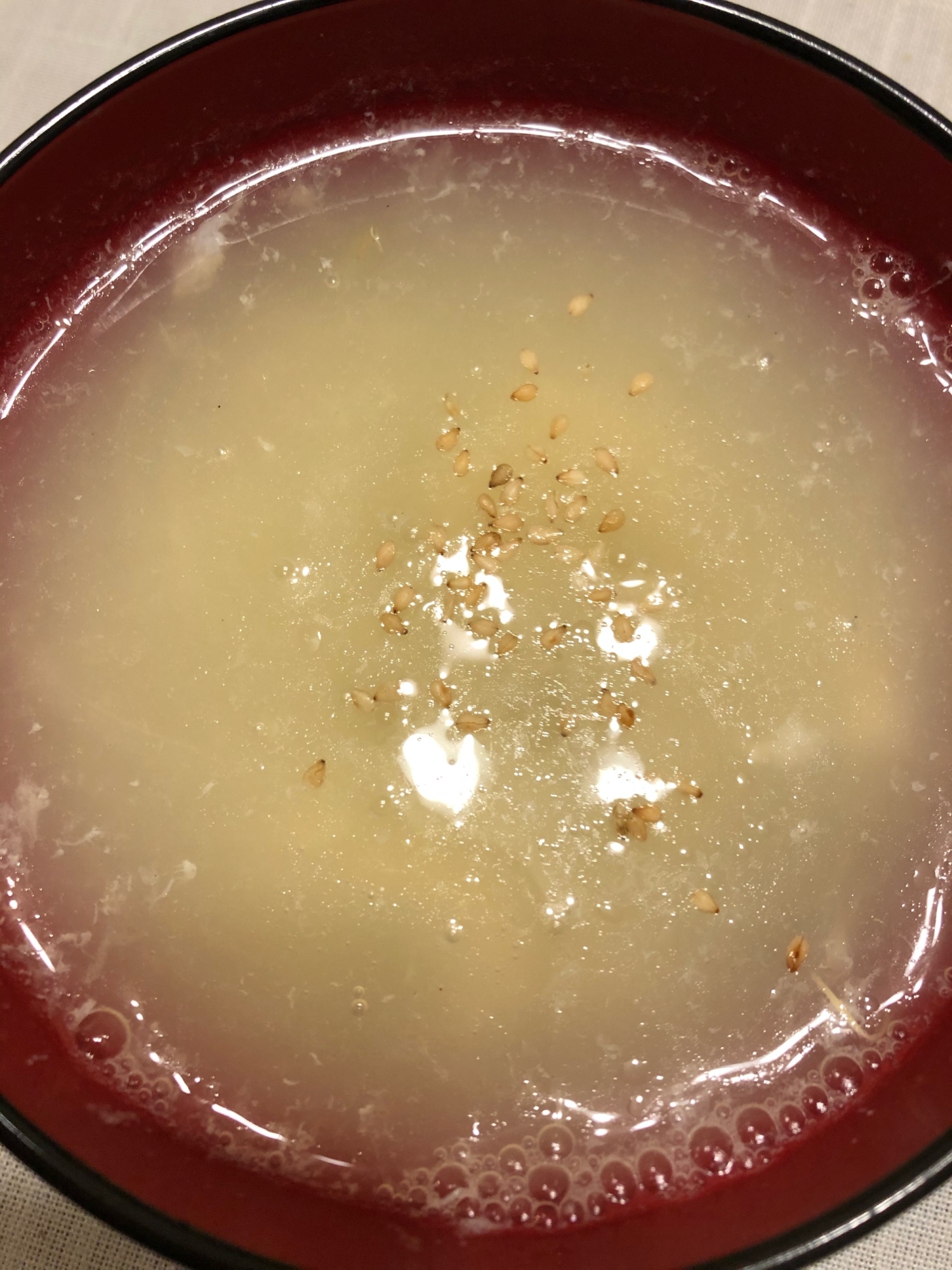 卵白だけの中華スープ