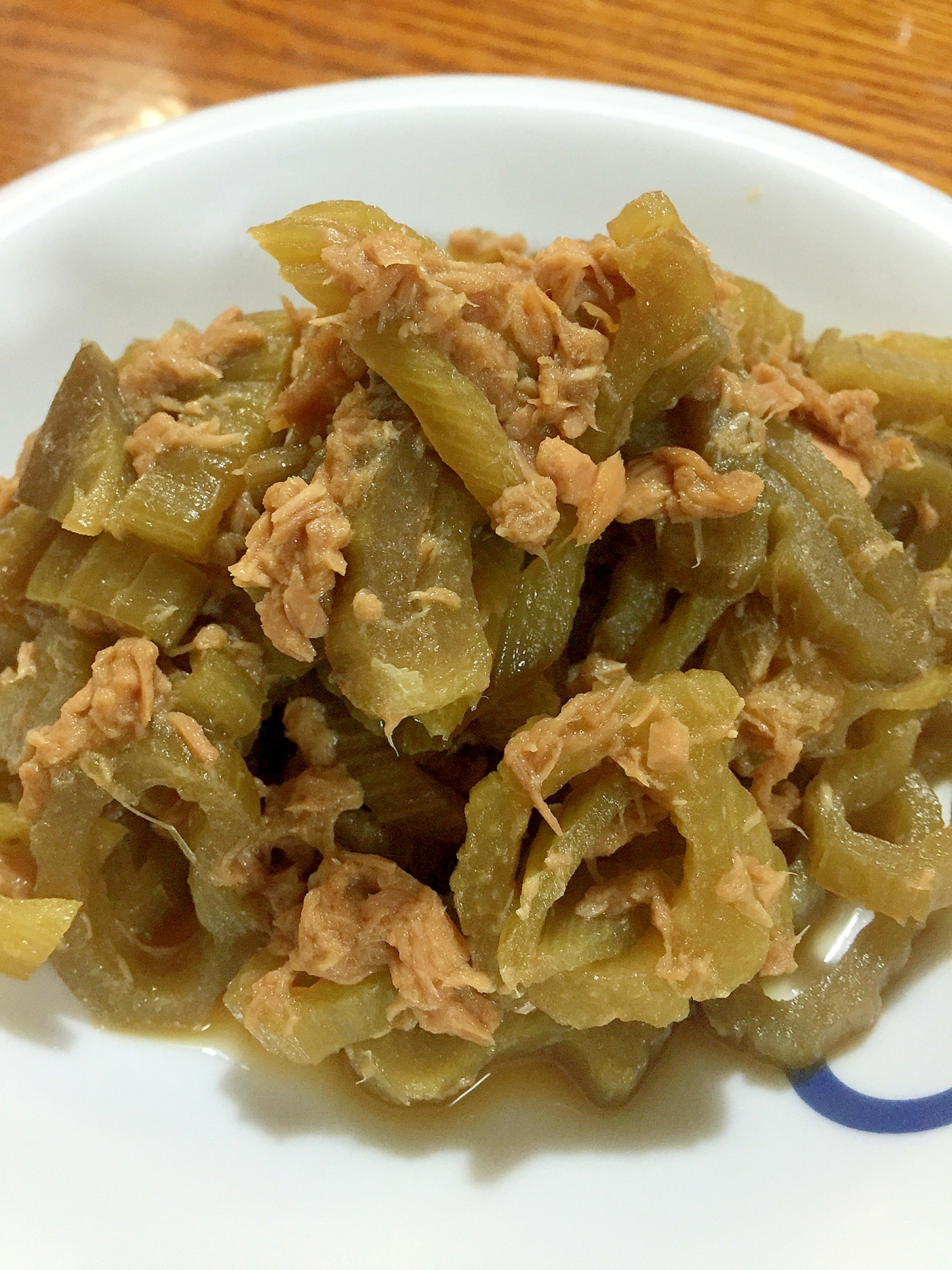 定番ふきとツナの炒め物