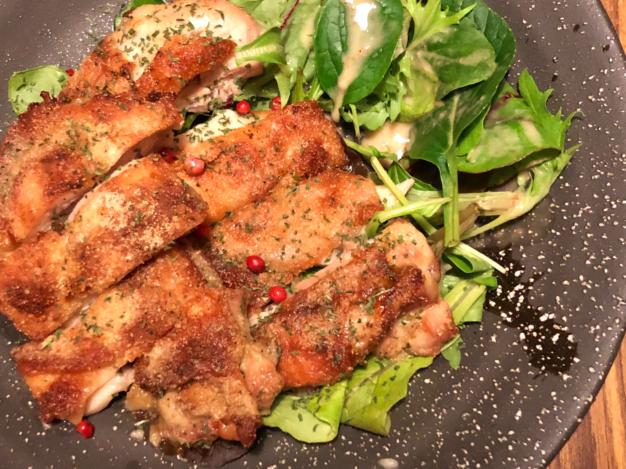 唐揚げ風パリパリチキンのオーブン焼き