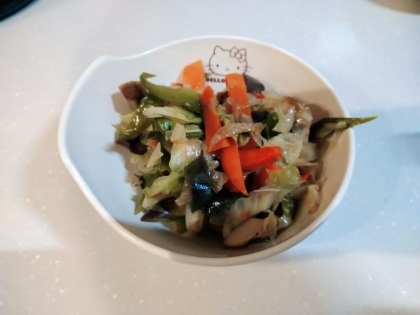 ご飯泥棒♡ピーマンとにんじんと油揚げの甘辛炒め