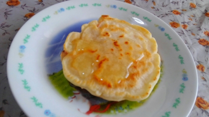 もっちりふわふわ♡ココナッツとチョコのホットケーキ