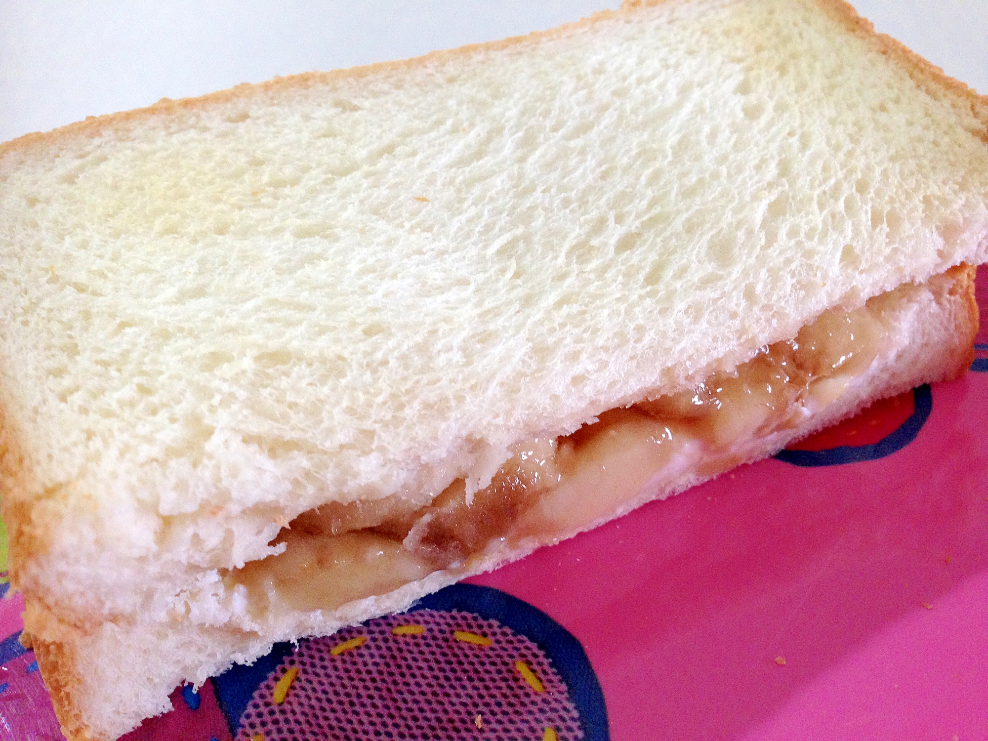 おやつに☆バナナとカッテージチーズのサンドイッチ