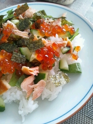 鮭とイクラの散らし寿司