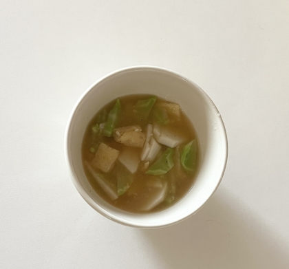 里芋＆青梗菜の味噌汁