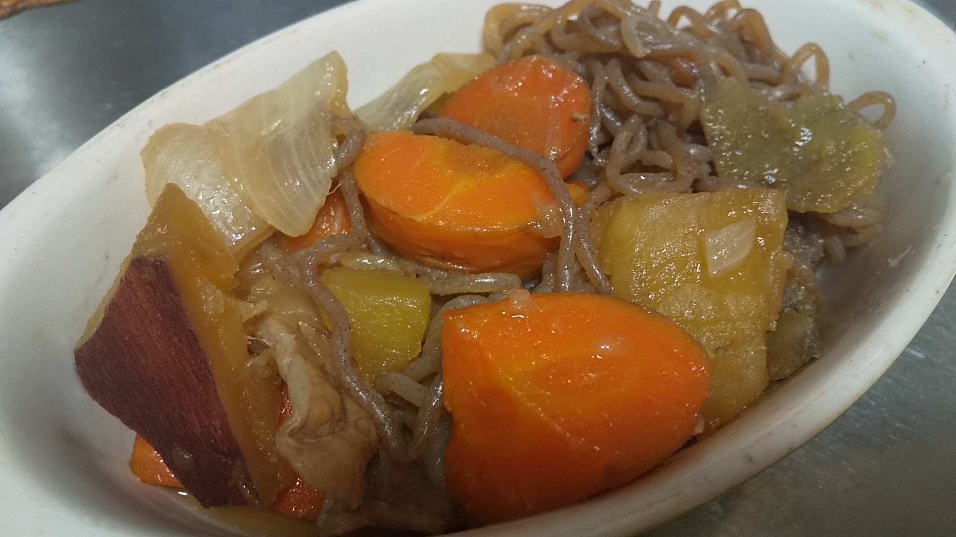 肉じゃがのじゃがをさつまいもにした煮物 レシピ 作り方 By れあmix 楽天レシピ