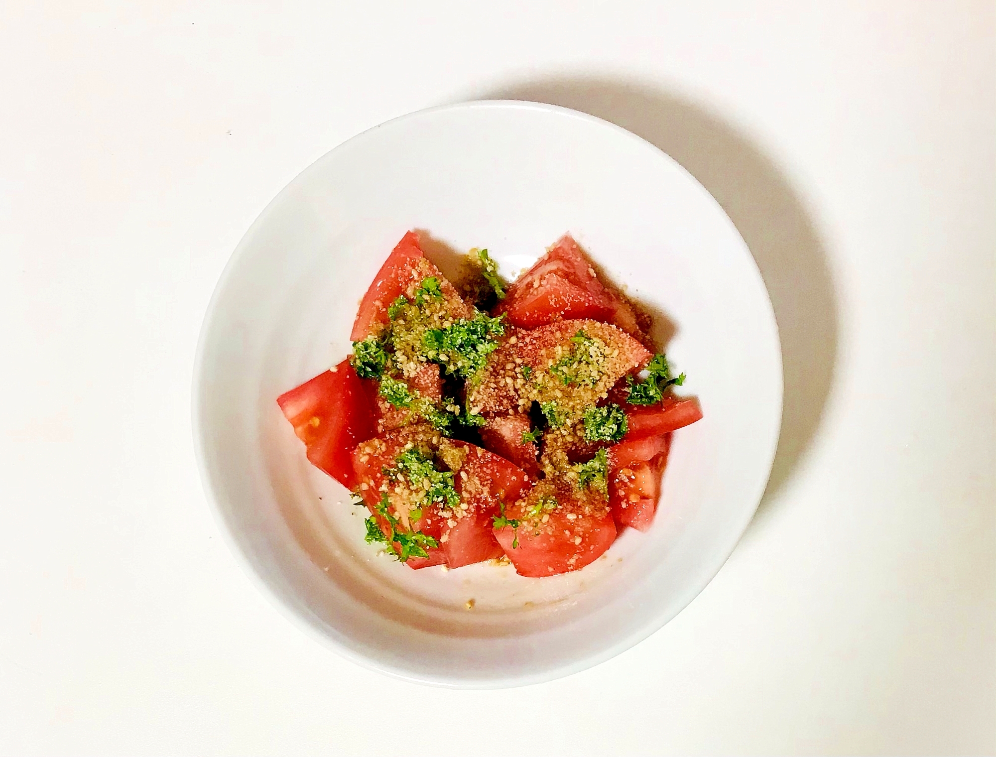 胡麻とパセリのトマトサラダ