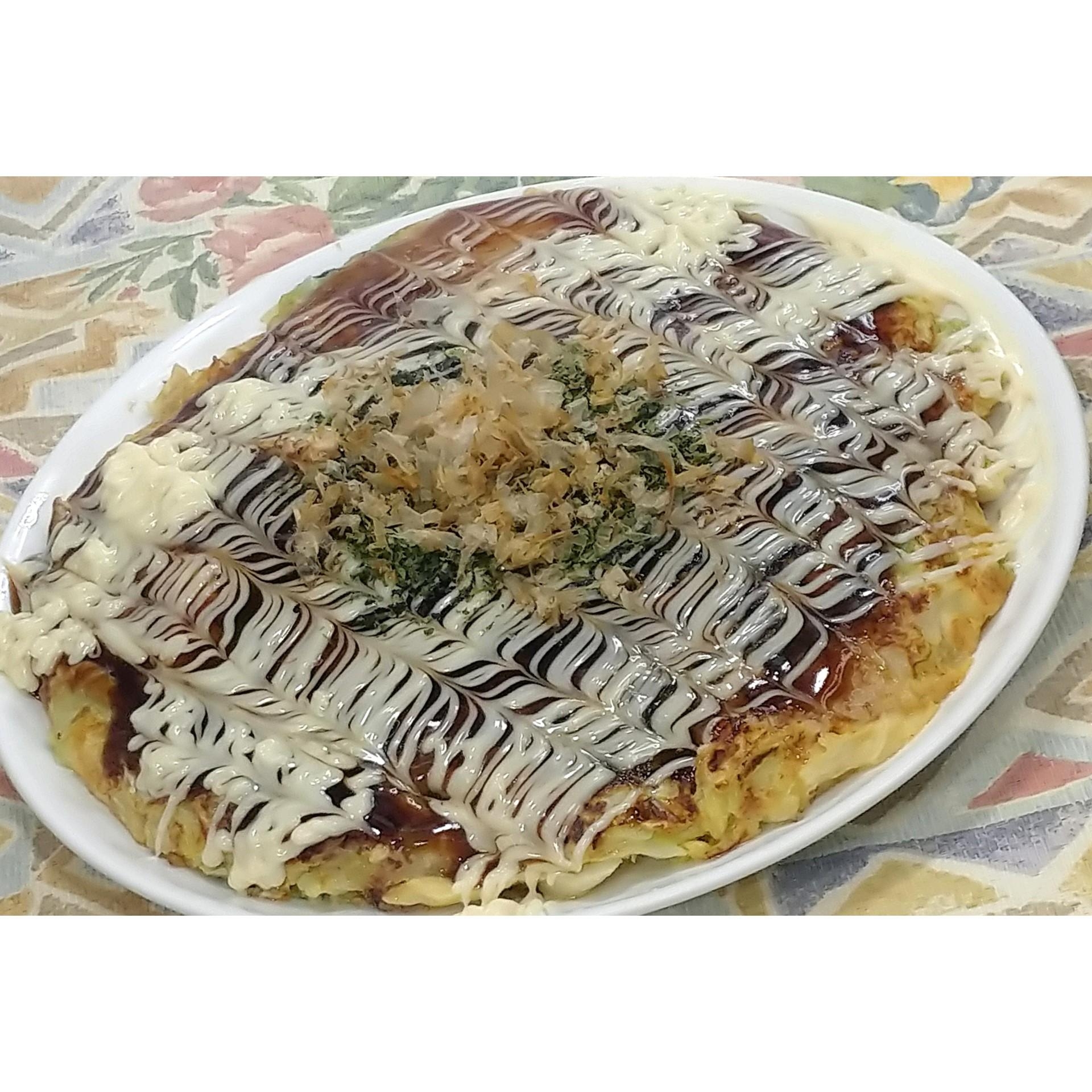 もっち餅のお好み焼き★動画あり★
