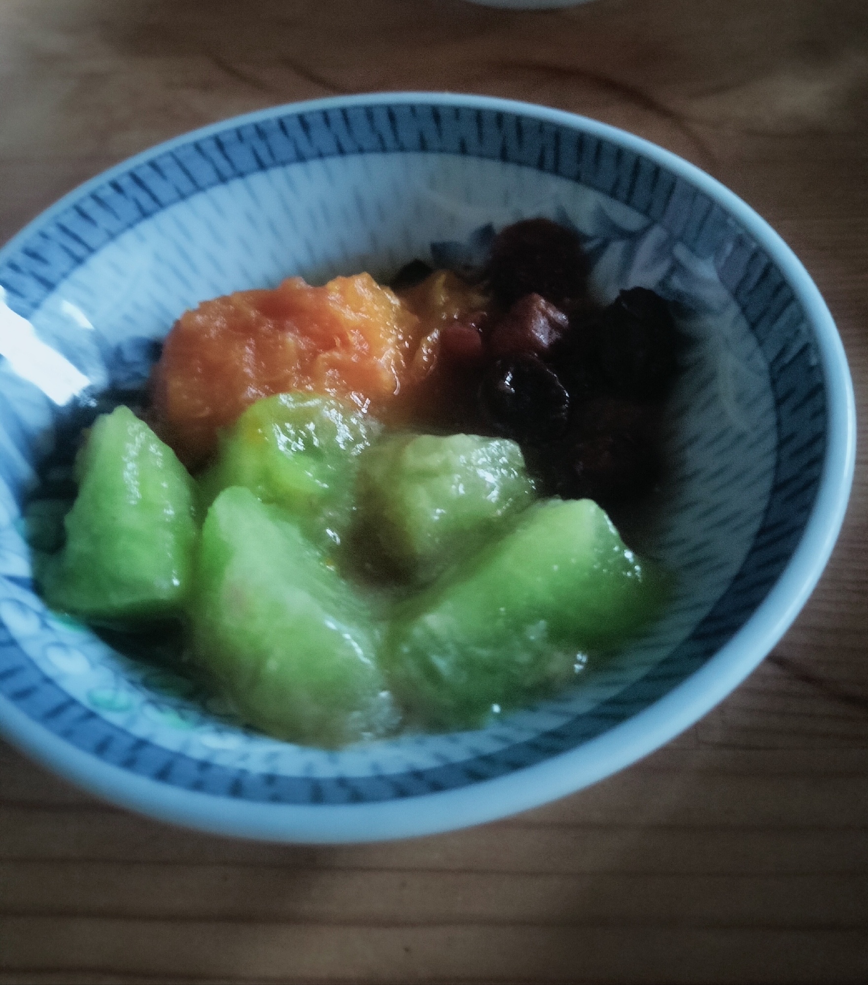 かぼちゃメロンドライフルーツの煮物♪