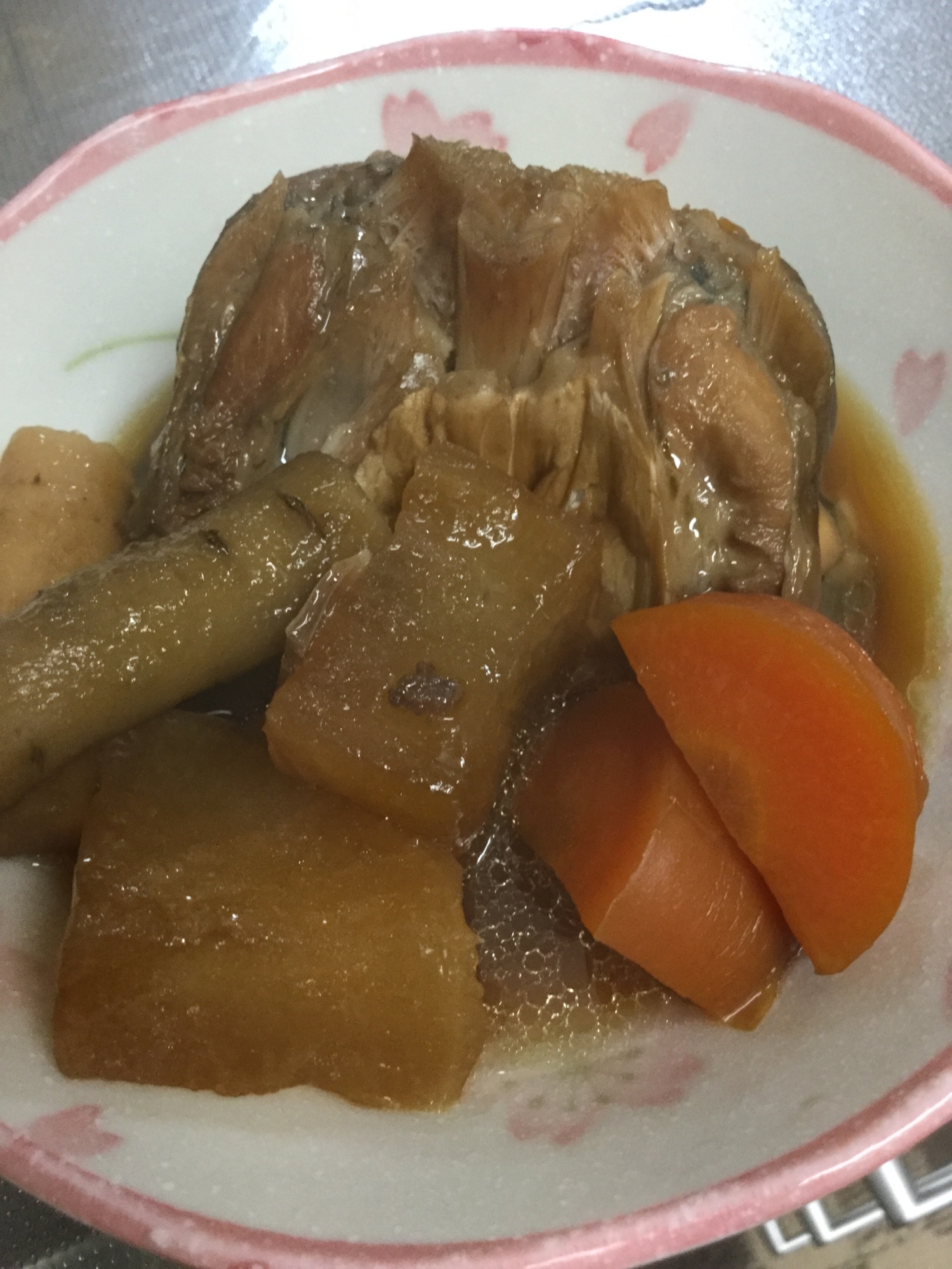 ぶりのアラ煮