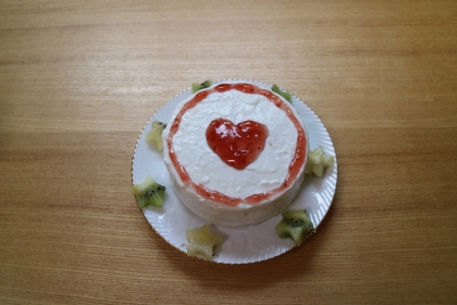 1歳のお誕生日☆ヨーグルトケーキ