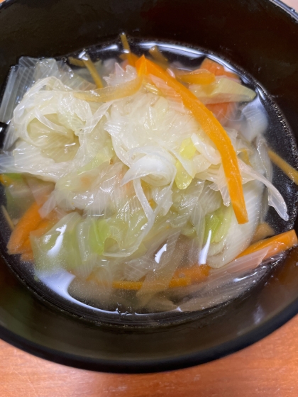 簡単☆水餃子と野菜のスープ