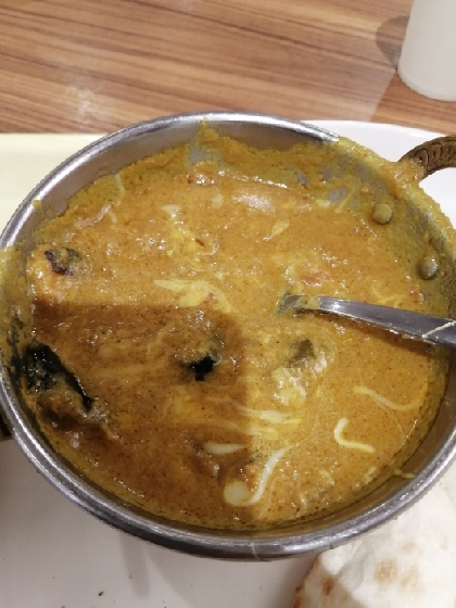 ナスとトマトのチーズカレー