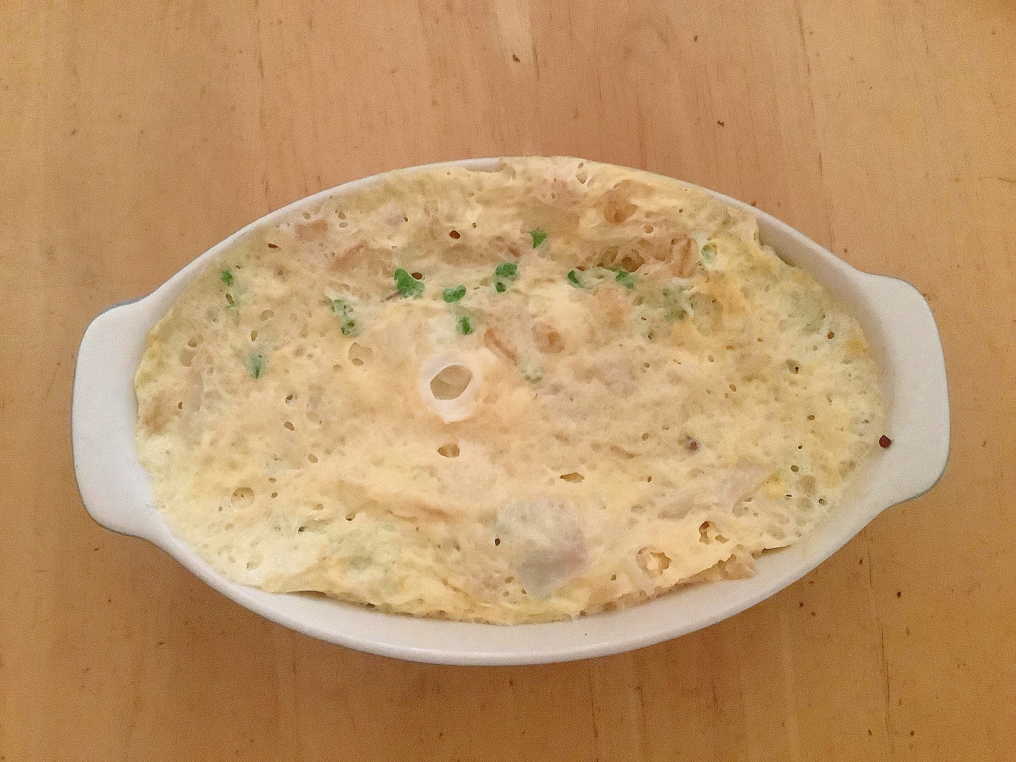 レンジでお手軽◎オートミールのキッシュ風★