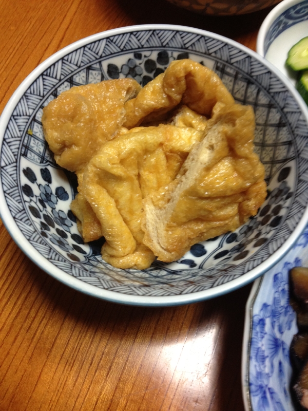 安い油揚げで甘辛煮！！