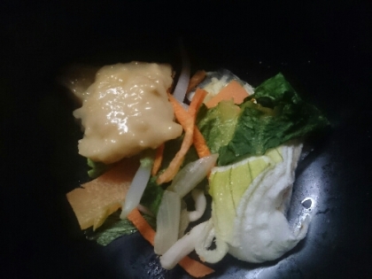 春野菜を味噌マヨネーズでヘルシーですね、温野菜サラダ彩りもキレイで美味しくいただきました!