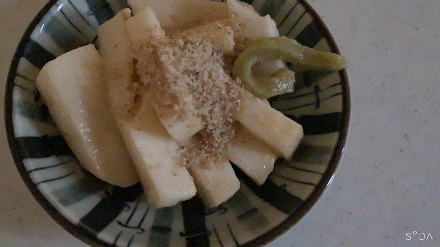 長芋とすりごまの炒め