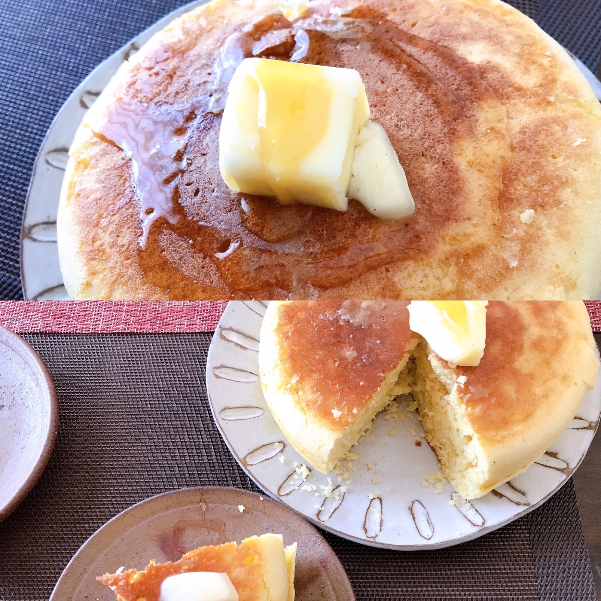 staubでぐりとぐら風ホットケーキ!ストウブ