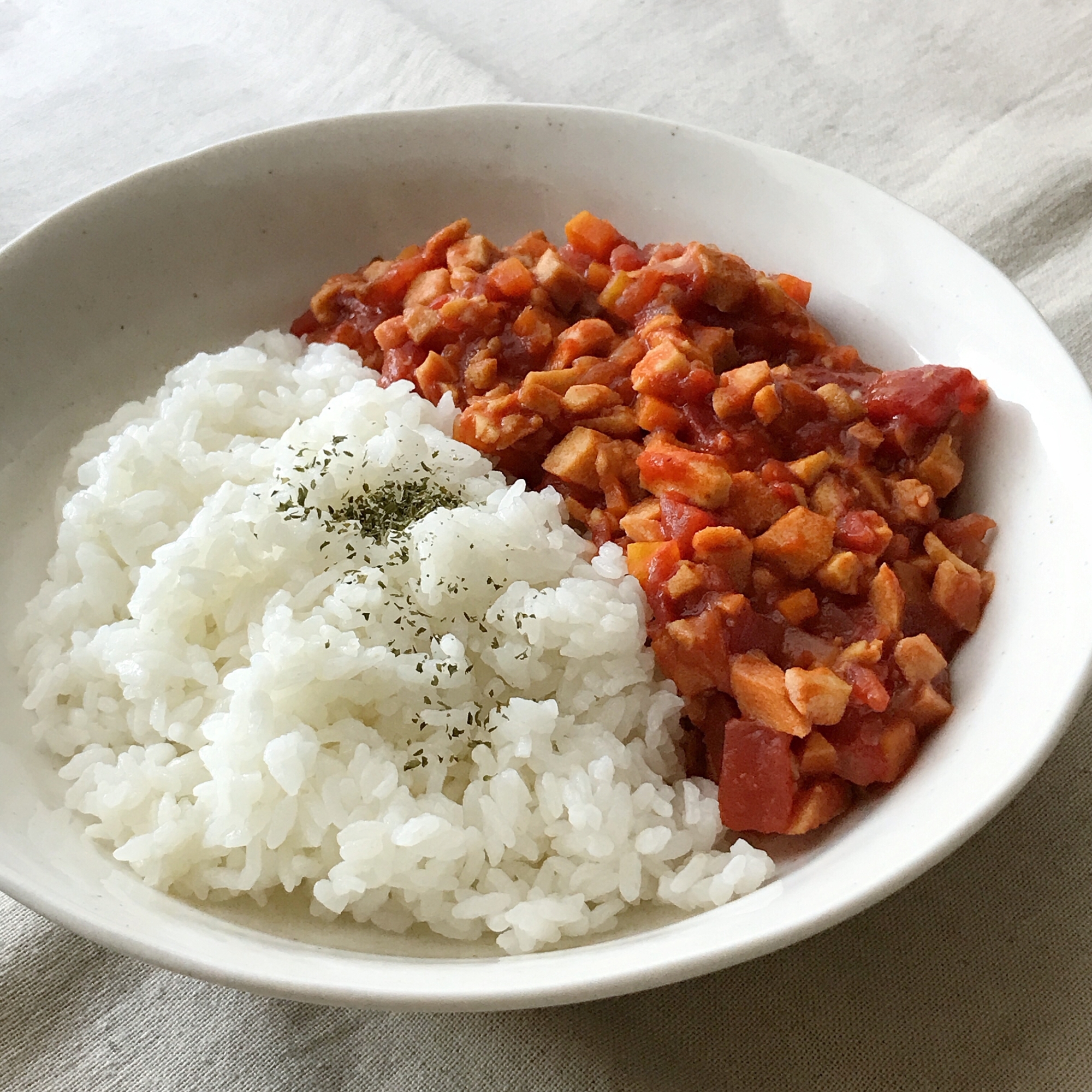 高野豆腐のキーマカレー