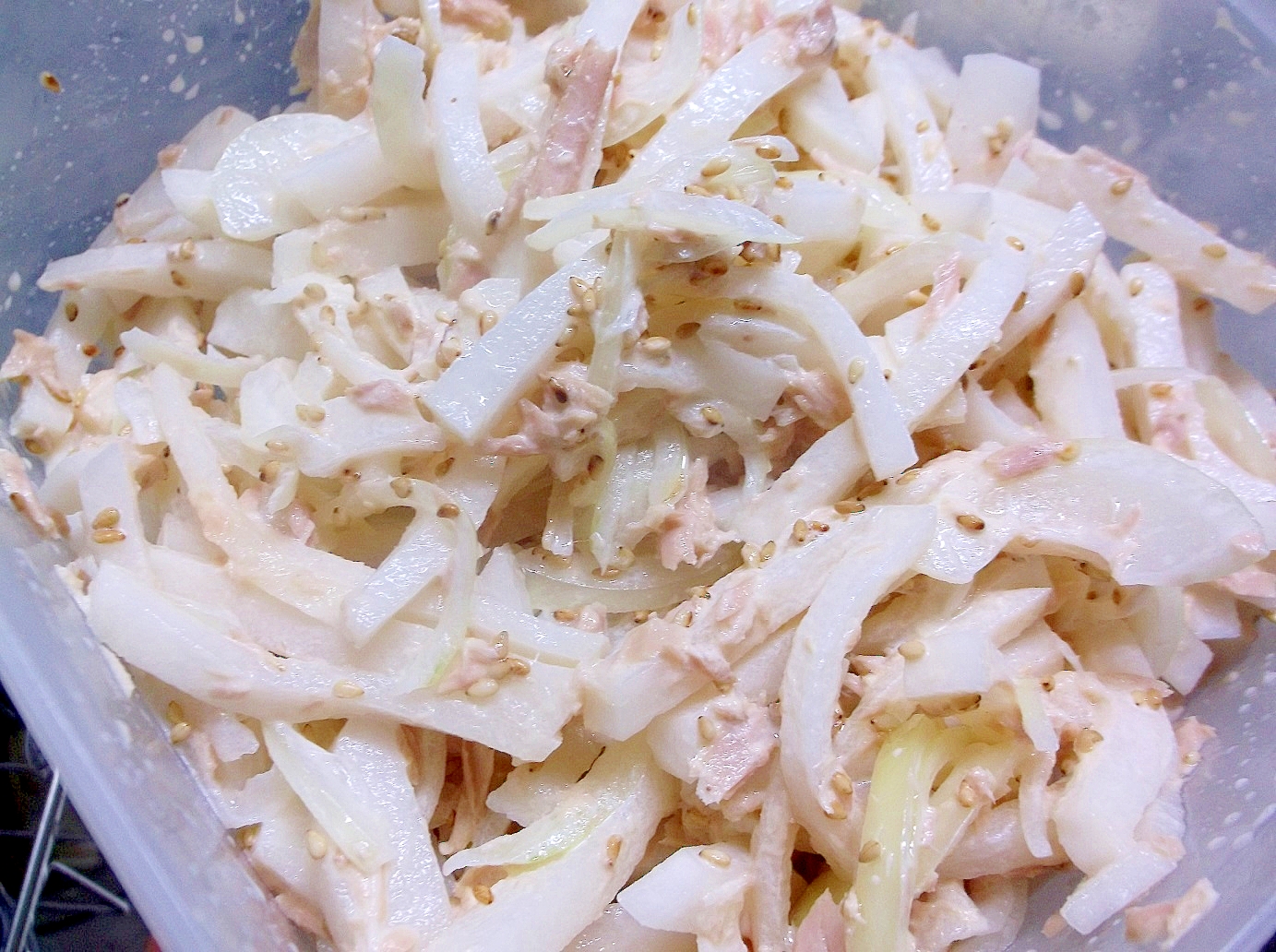 大根と玉ねぎとツナのマヨサラダ レシピ 作り方 By ぷーこ6471 楽天レシピ