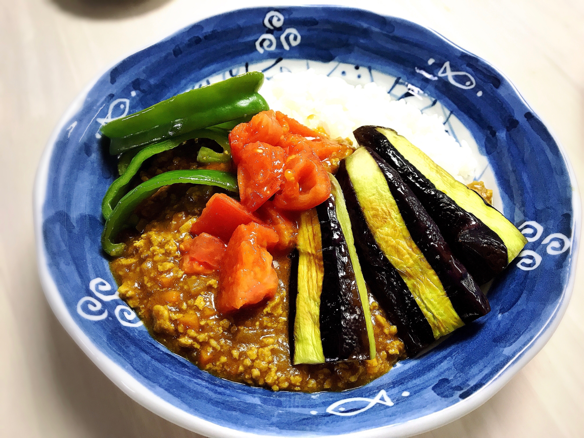 豆腐入りのキーマカレー