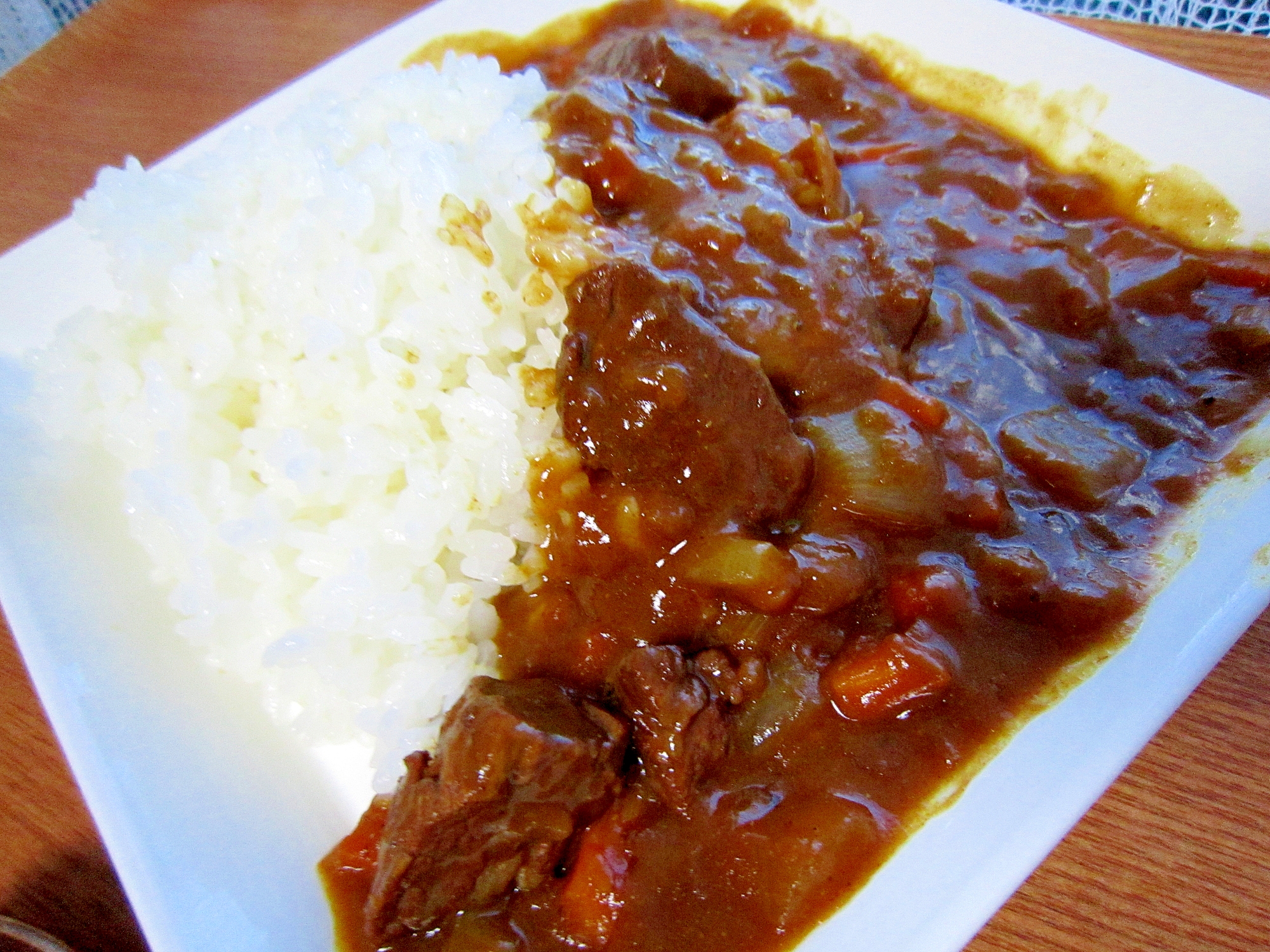 コク旨☆肉がやわらか牛すじカレー(^_-)-☆