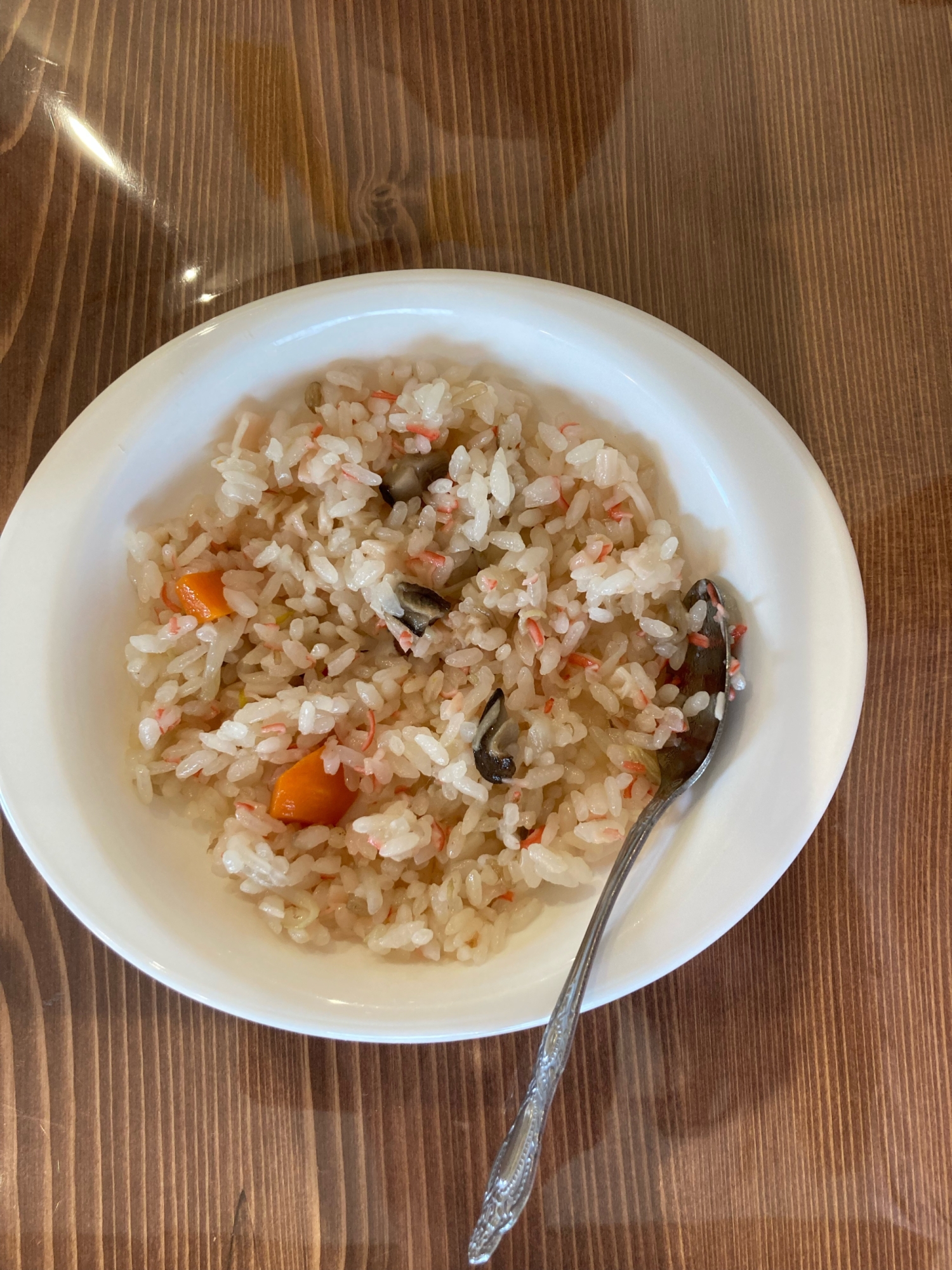 幼児食❗️卵なし❗️カニカマチャーハン