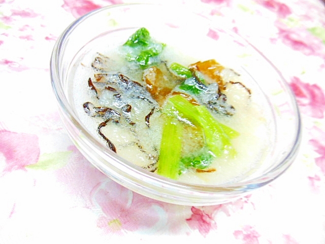 ❤キューちゃんと小松菜と塩昆布のとりあえず❤