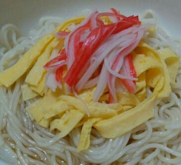 かに玉素麺