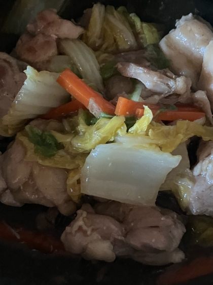 白菜と鶏肉の中華風うま煮