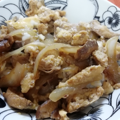 鶏チャーシューで親子丼