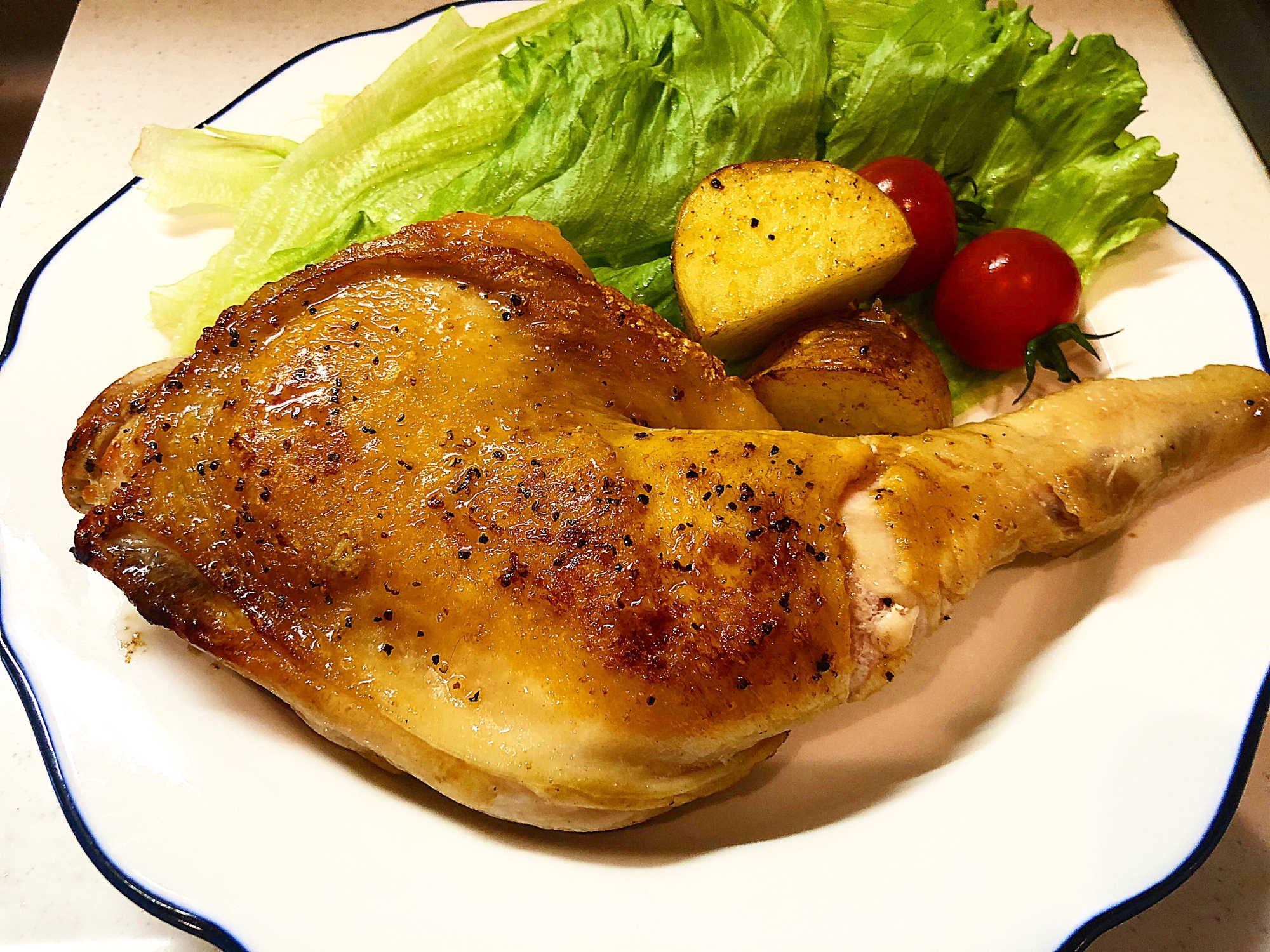 フライパンで作る 骨付きもも肉のローストチキン レシピ 作り方 By Mariaramo 楽天レシピ フライパンで作る 骨付きもも肉のローストチキン レシピ 作り方 By Mariaramo 楽天レシピ