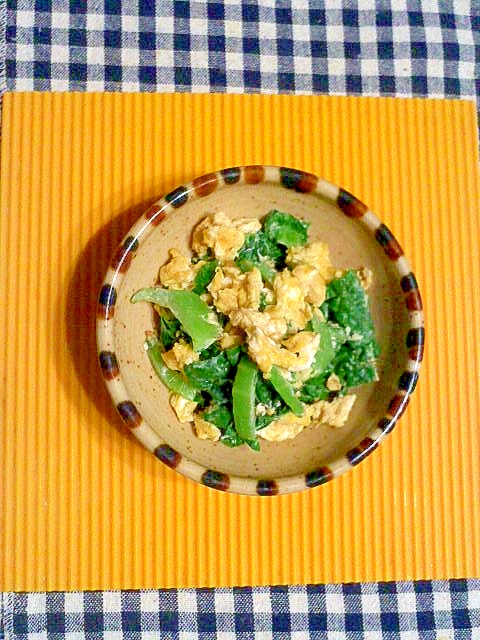 カツオ菜の卵炒め♪