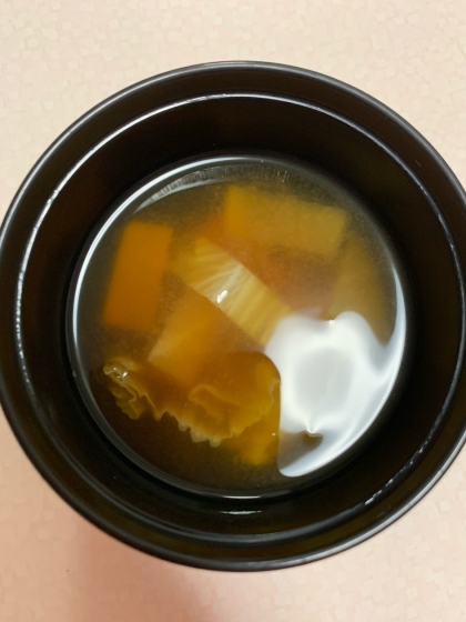 白菜&大根の味噌汁