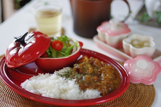 ストウブで無水カレー