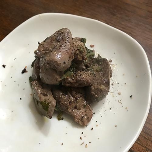 鶏ハツのハーブグリル