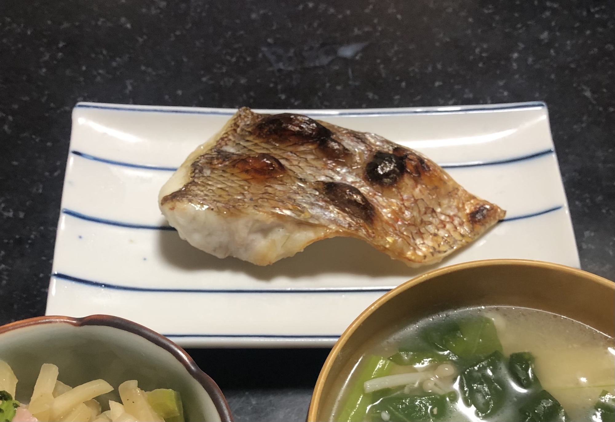 魚焼きグリルで☆ タイの塩焼き