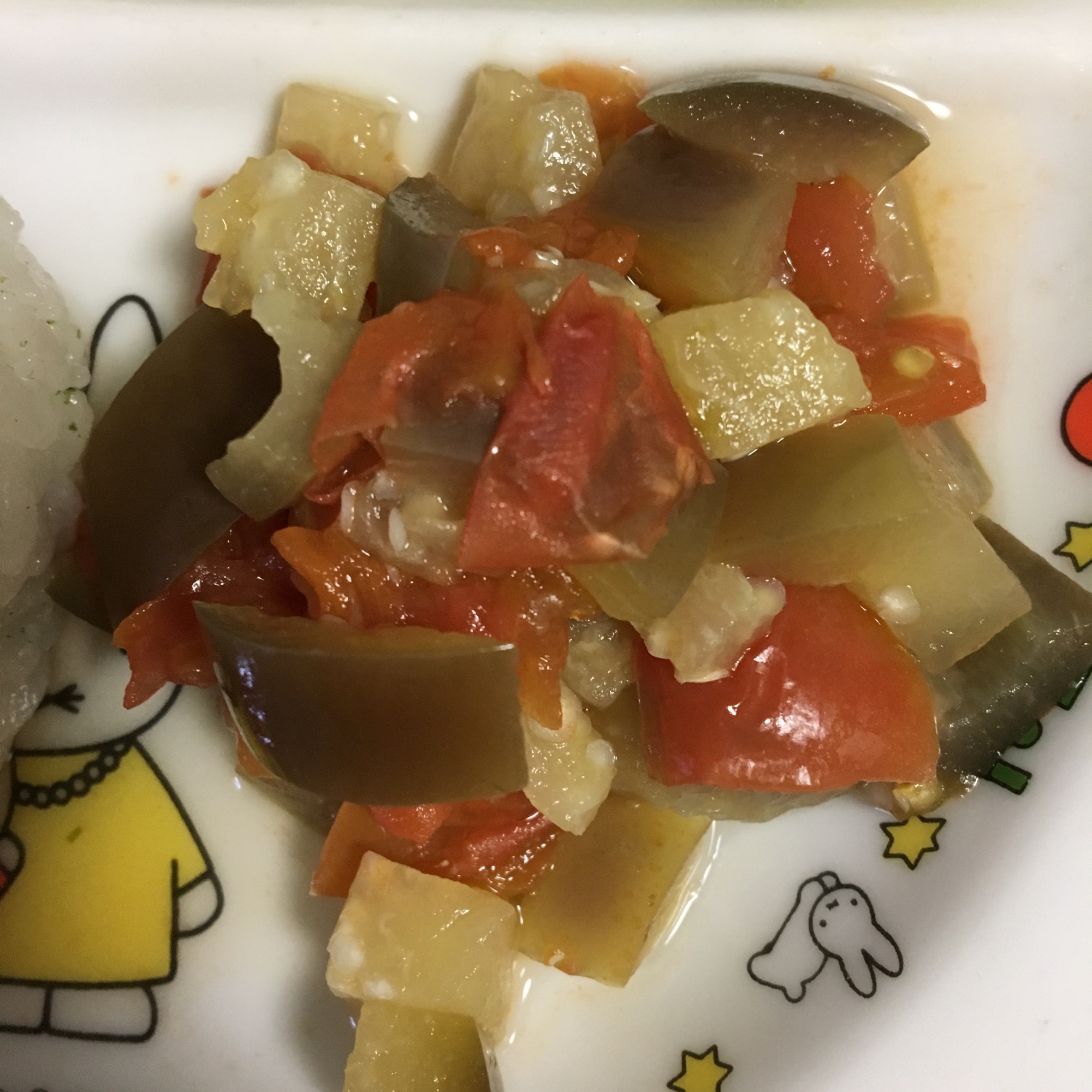 離乳食完了期♪夏野菜の白だし煮