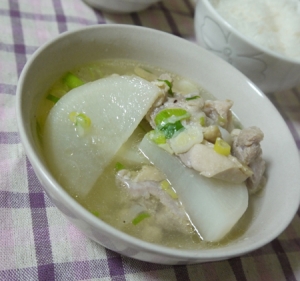 鶏肉と大根の塩麹煮