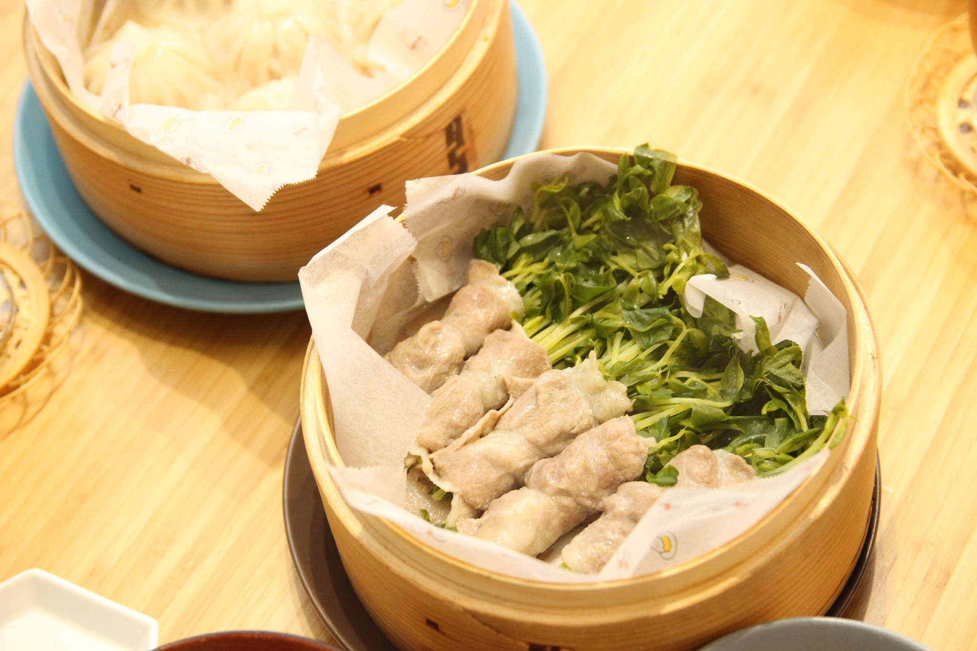 せいろで簡単！豆苗の肉巻き
