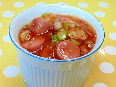 【離乳食】ウインナー＆白菜のトマトソース煮