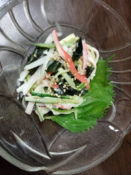 おはようございます。スライサー使ってないんで雑ですが(^_^;)暑い朝にぴったり！美味しくできました。レシピ有難うございました。