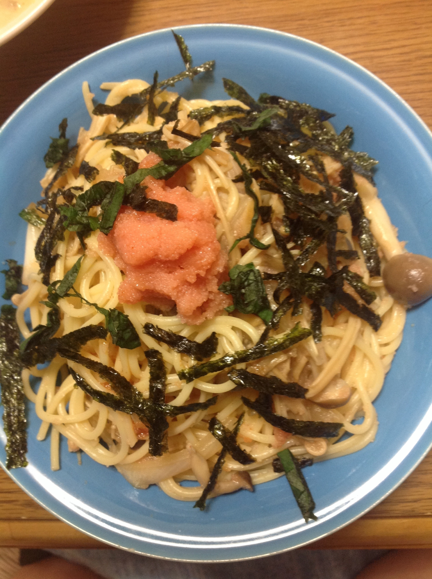 バター醤油風味が隠し味の明太子パスタ