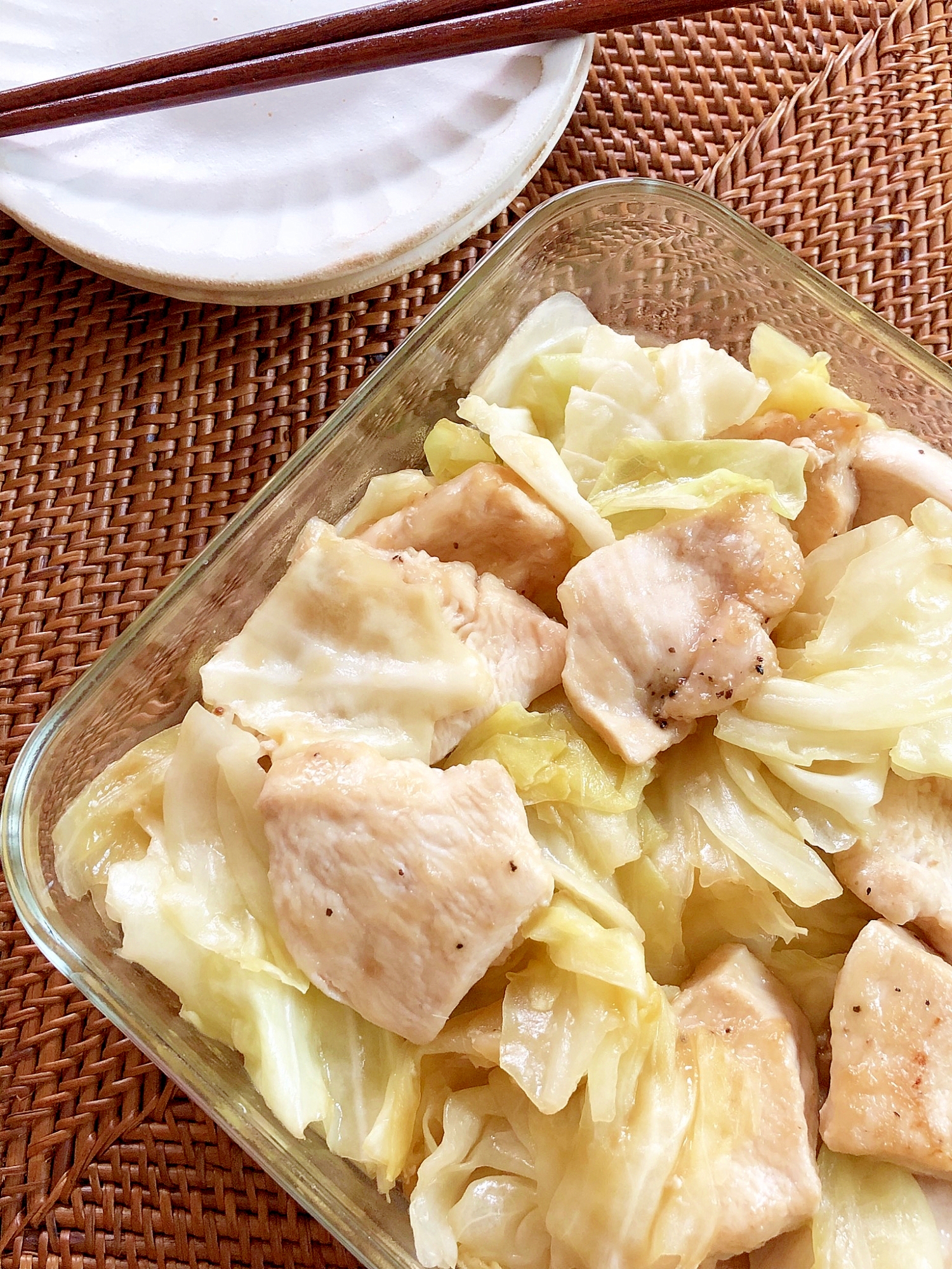 フライパンで簡単 鶏むね肉とキャベツのうま蒸し煮 レシピ 作り方 By はぁぽじ 楽天レシピ フライパンで簡単 鶏むね肉とキャベツのうま蒸し煮 レシピ 作り方 By はぁぽじ 楽天レシピ