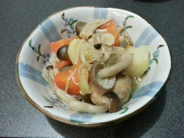 キノコと根菜のあっさり煮